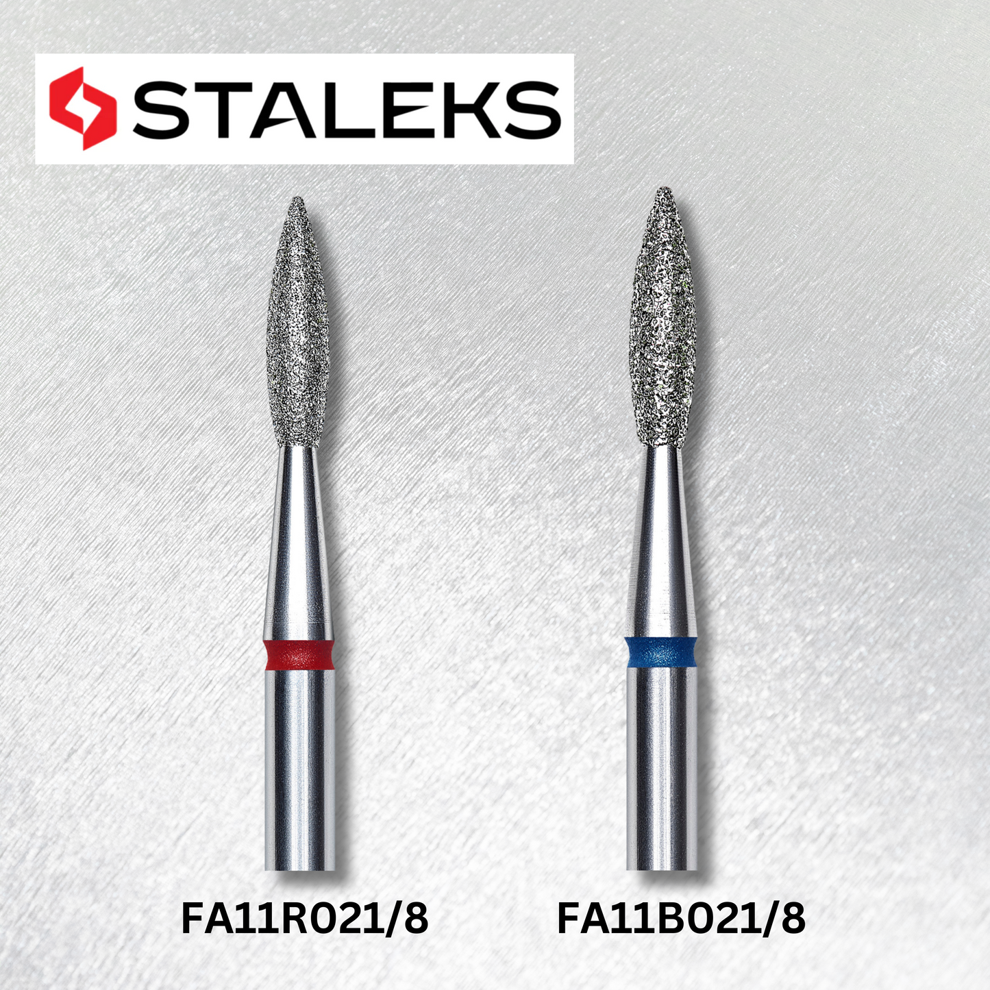 STALEKS BITS DIAMOND POINTED “FLAME” D-2.1 MM, L-8 MM FA11_021/8