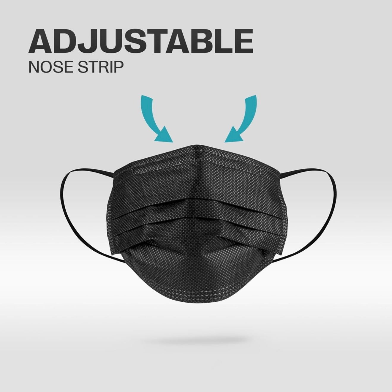 SURESAFE Premium Black Mask - Disposable Face Mask 100pcs