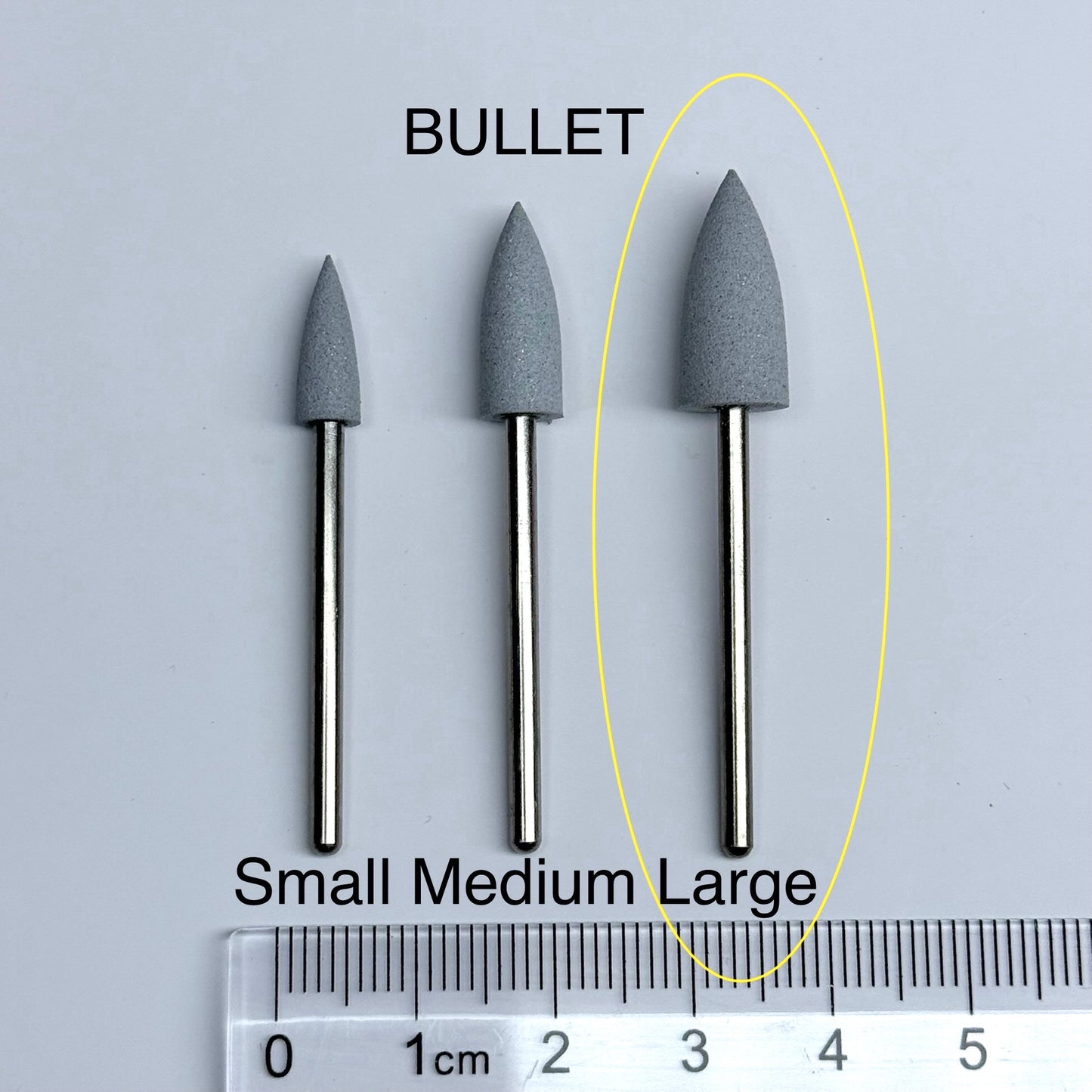SILICONE BIT FOR SKIN POLISHING - BULLET LARGE