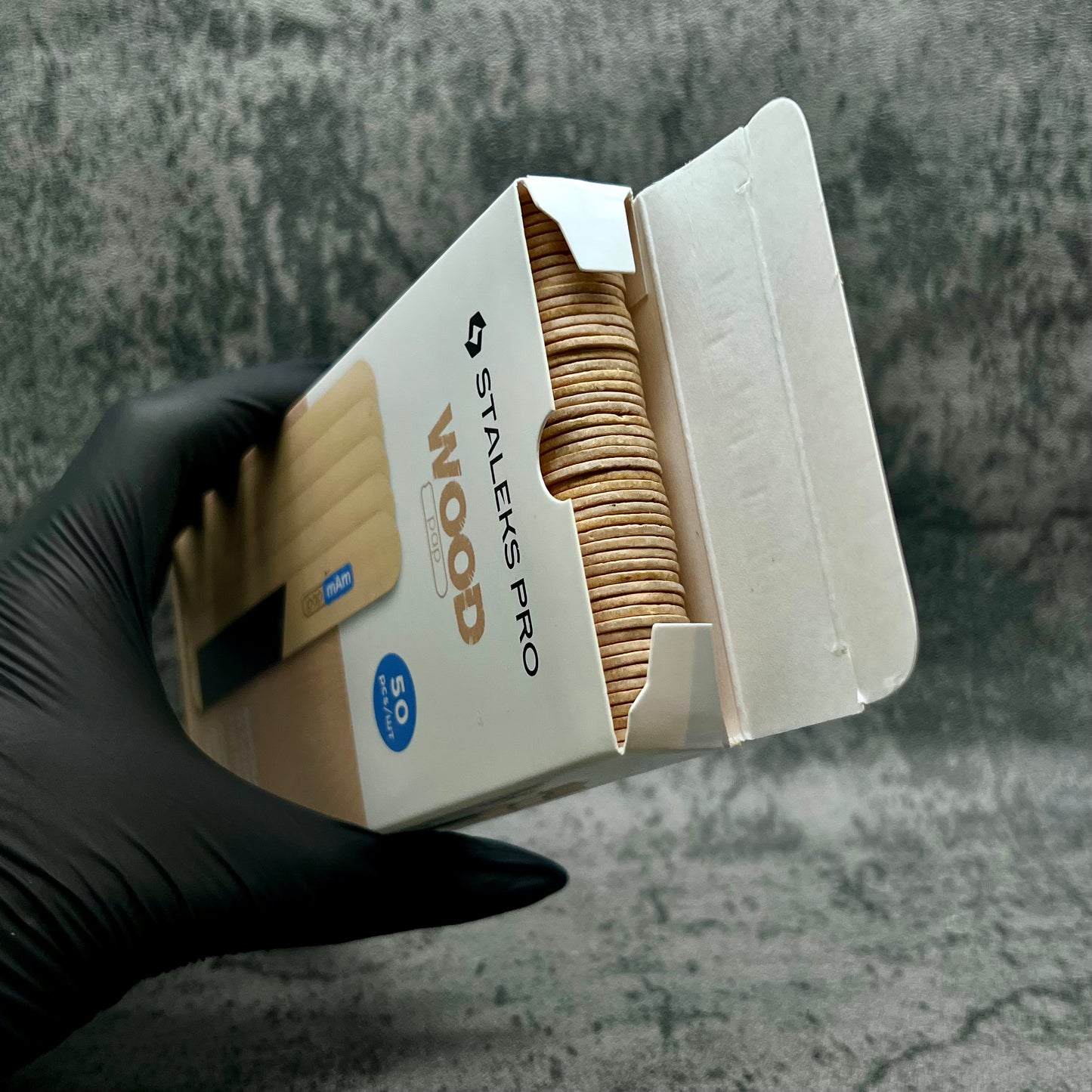 DISPOSABLE WOODEN BASE STRAIGHT STALEKS PRO EXPERT 20 (50pcs)