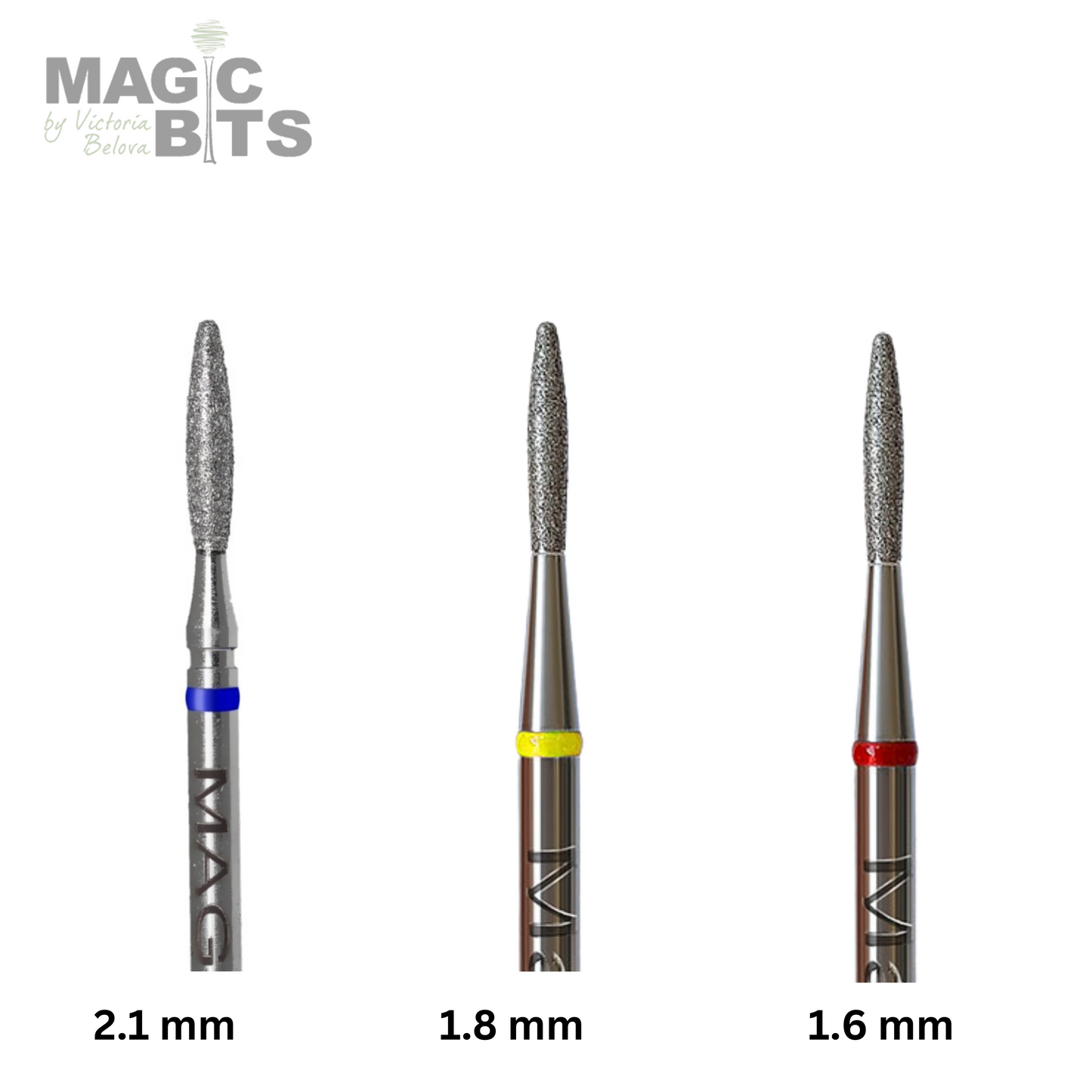 MAGIC BITS DIAMOND FLAME ROUND TIP (All Diameters) NEW!