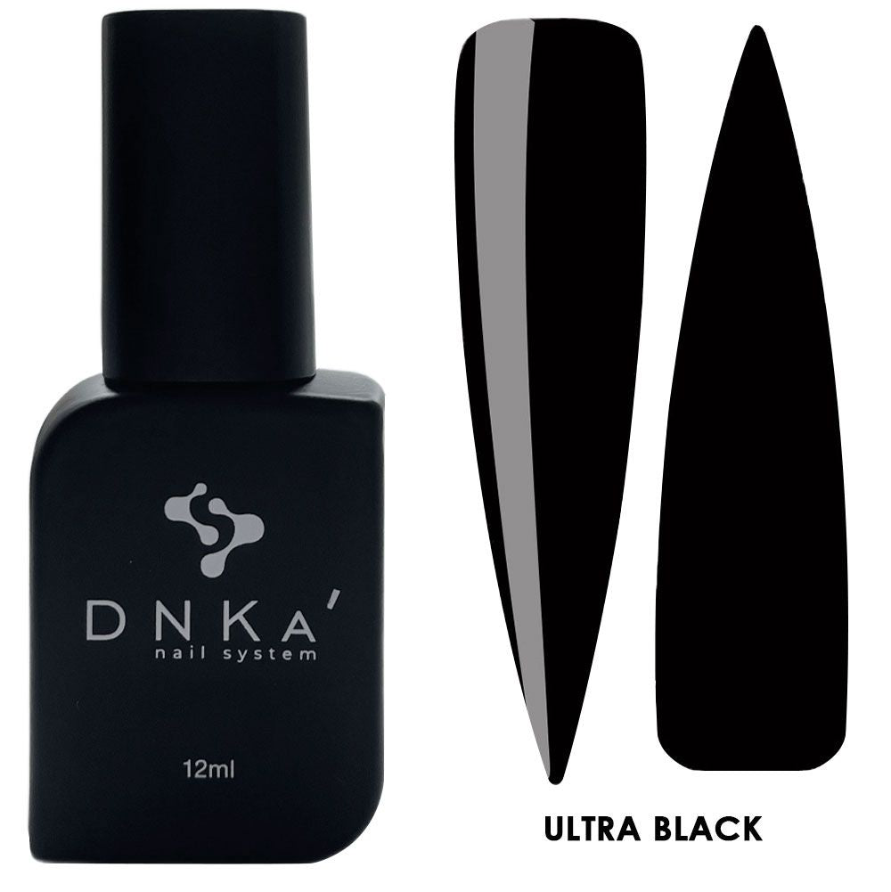 DNKa'  COLOR GEL POLISH 12 ml - ULTRA BLACK