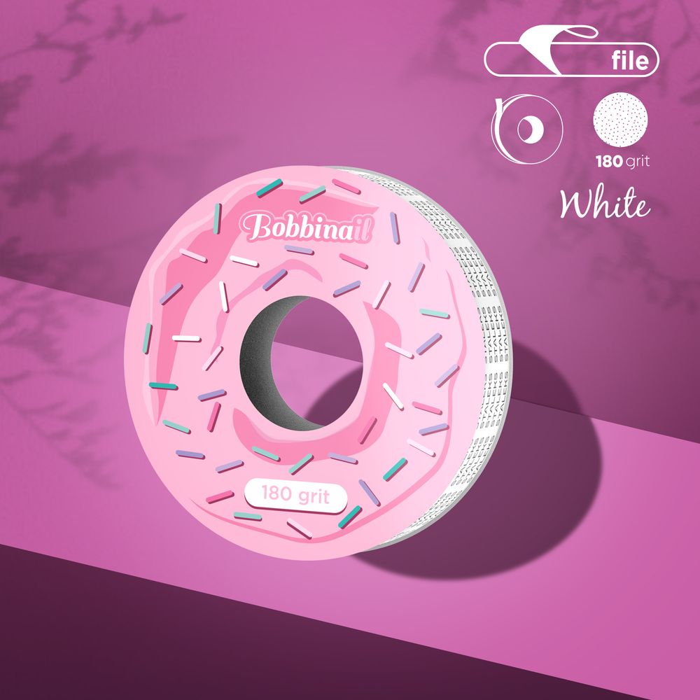 DONUT: WHITE ABRASIVE TAPE REFILL ROLL (FOR THE PLASTIC CASE) STALEKS PRO EXPERT (7 M)