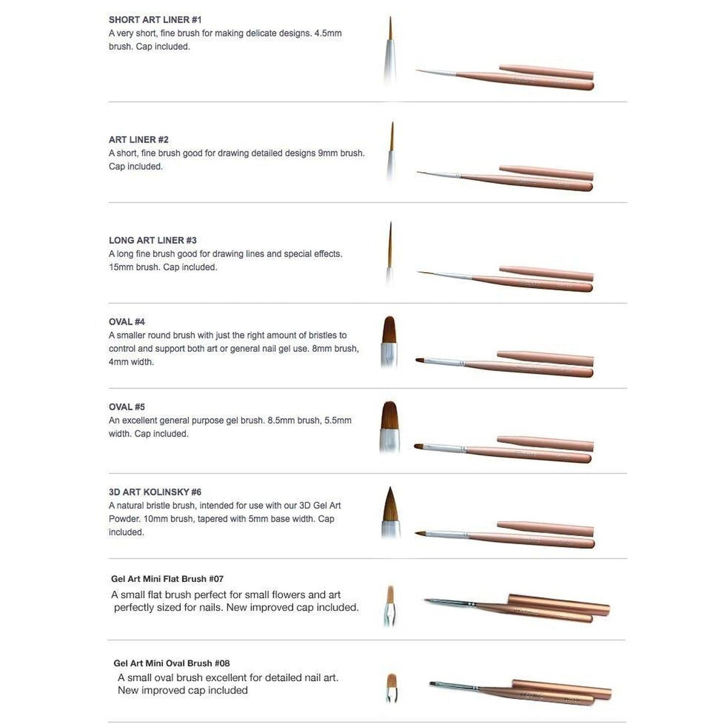 AKZENTZ BLACK BRUSH CASE (CASE+BRUSHES)