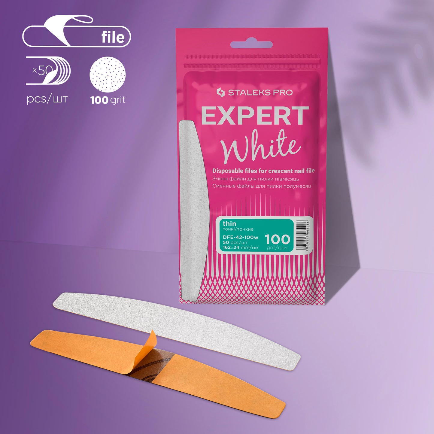 CRESCENT FILES - THIN - STALEKS PRO EXPERT-42 (50 PCS/PACK)