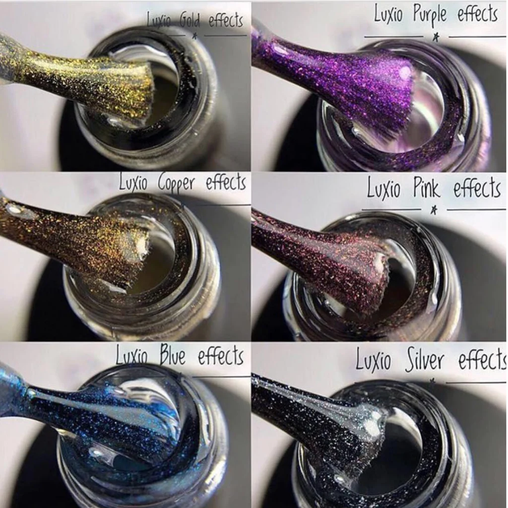 TOP COAT SHIMMER COLLECTIONS: LUXIO® EFFECTS COLLECTION 6 pcs.*15ml/.5oz
