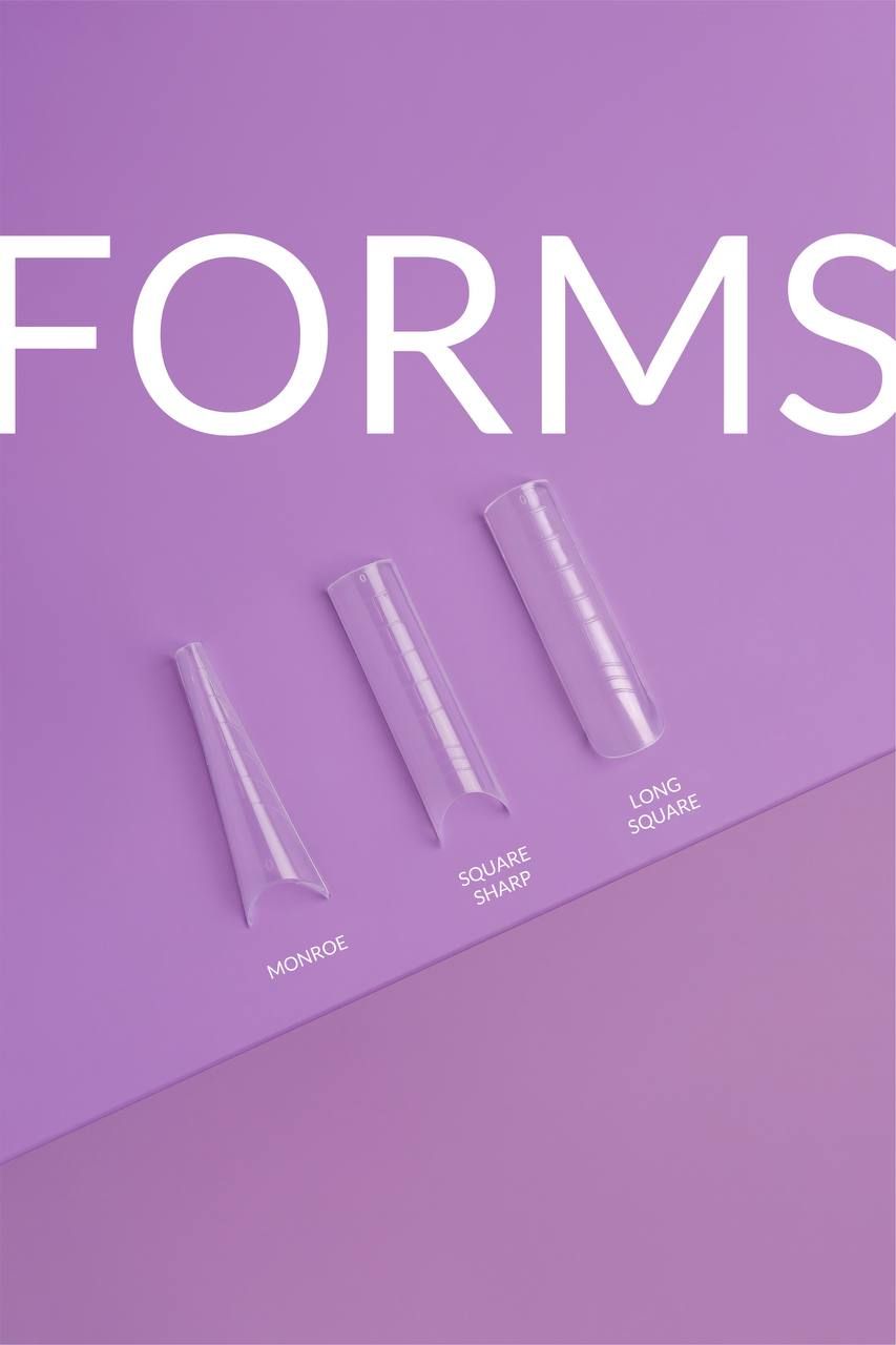 DNKa' Top Nail Forms SQUARE SHARP, 120pcs