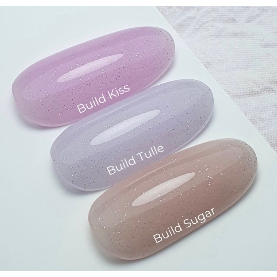 BUILD COLOUR COLLECTIONS: LUXIO® GEL BUILD SPARKLES - NEW COLLECTION KIT (3 bottles*15 ml)