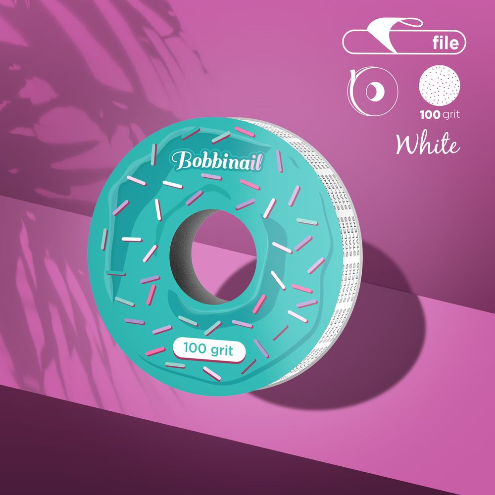 DONUT: WHITE ABRASIVE TAPE REFILL ROLL (FOR THE PLASTIC CASE) STALEKS PRO EXPERT (7 M)
