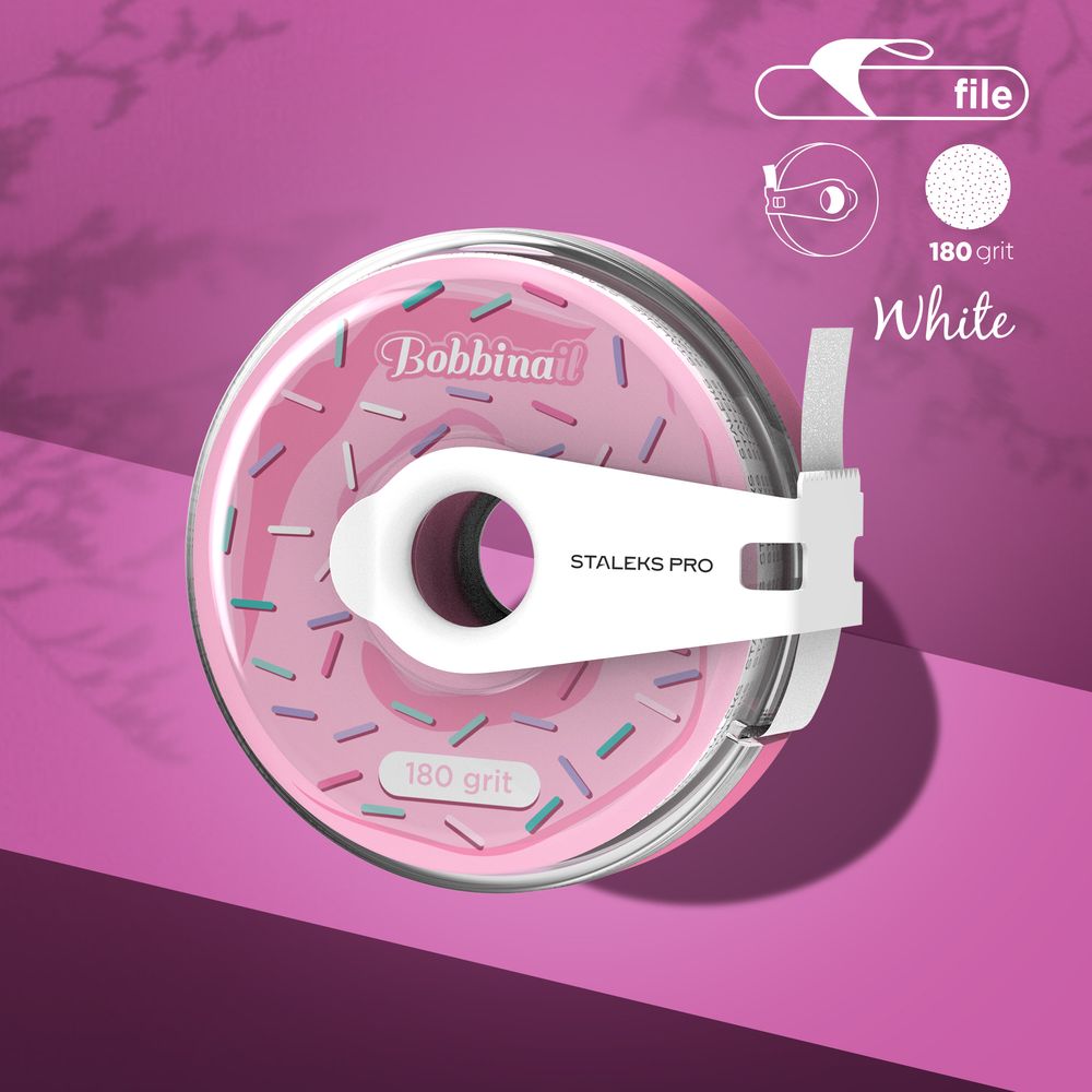 DONUT: WHITE ABRASIVE TAPE IN A PLASTIC CASE STALEKS PRO EXPERT (7 M)