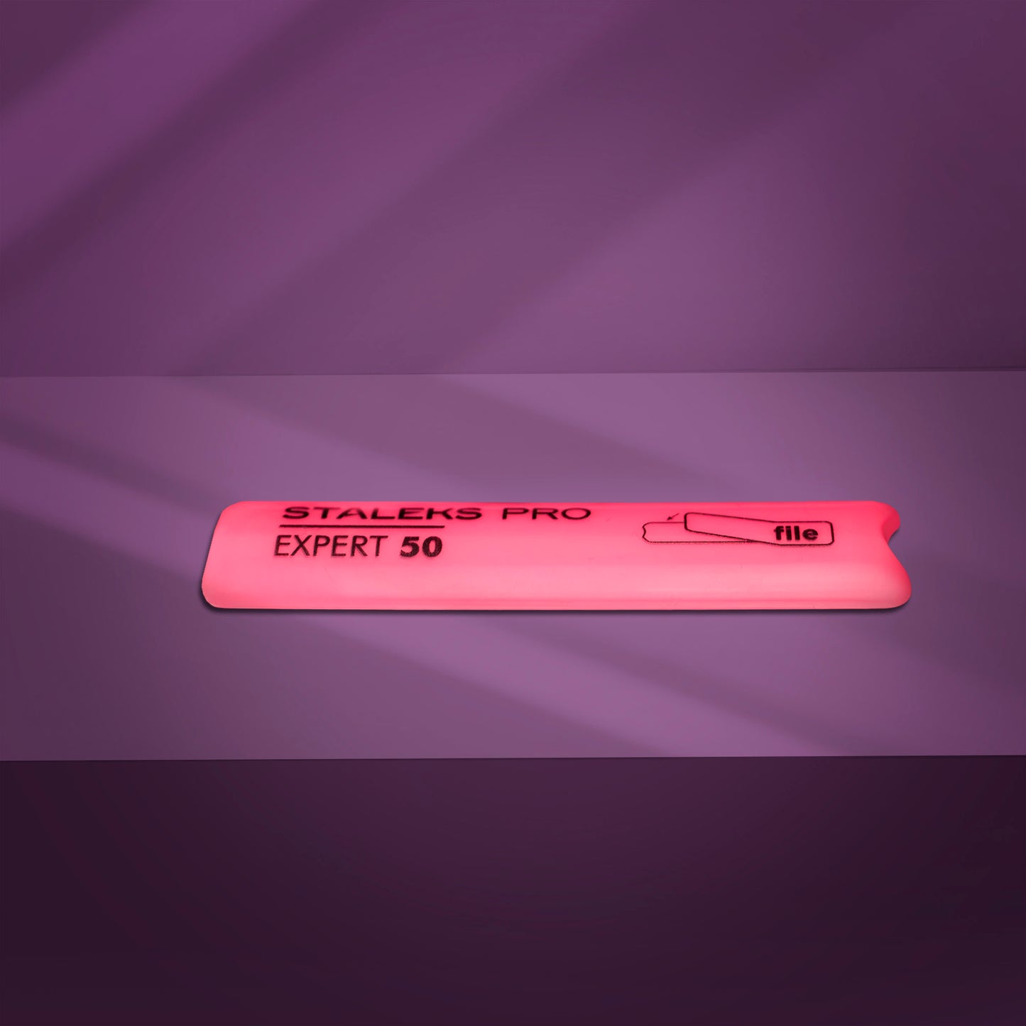 SLANTED PLASTIC NAIL FILE, SHORT (BASE) STALEKS PRO EXPERT 50