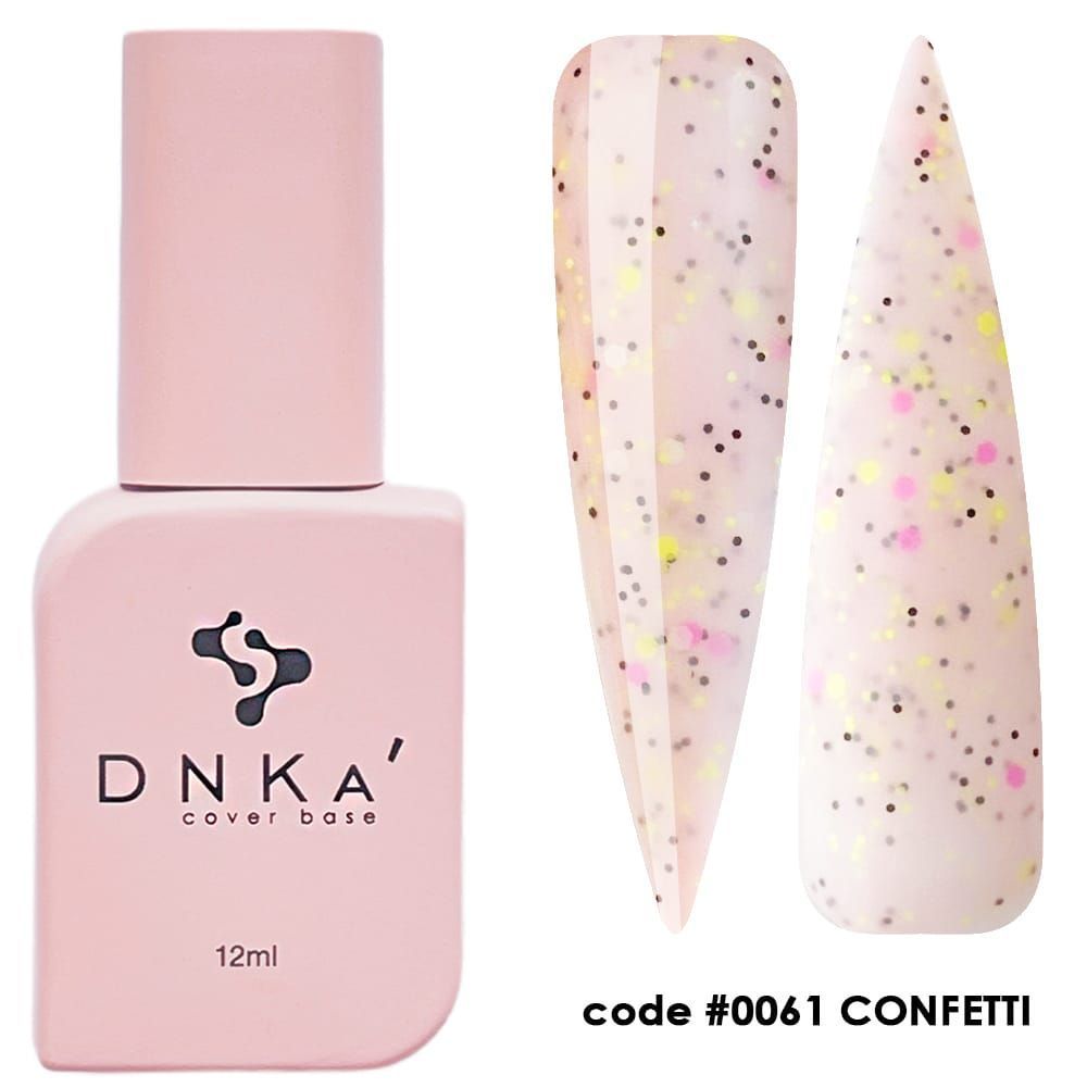DNKa' RUBBER BASE FRENCH - Cover Base #0061 Confetti - 12 ml