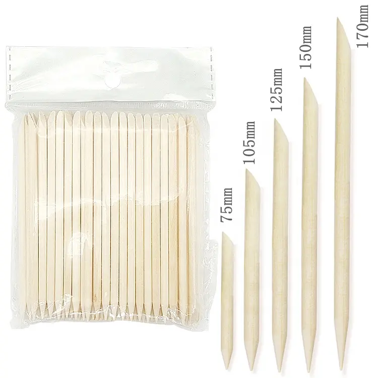 Orange wood sticks 105 mm (100 pcs) NEW!