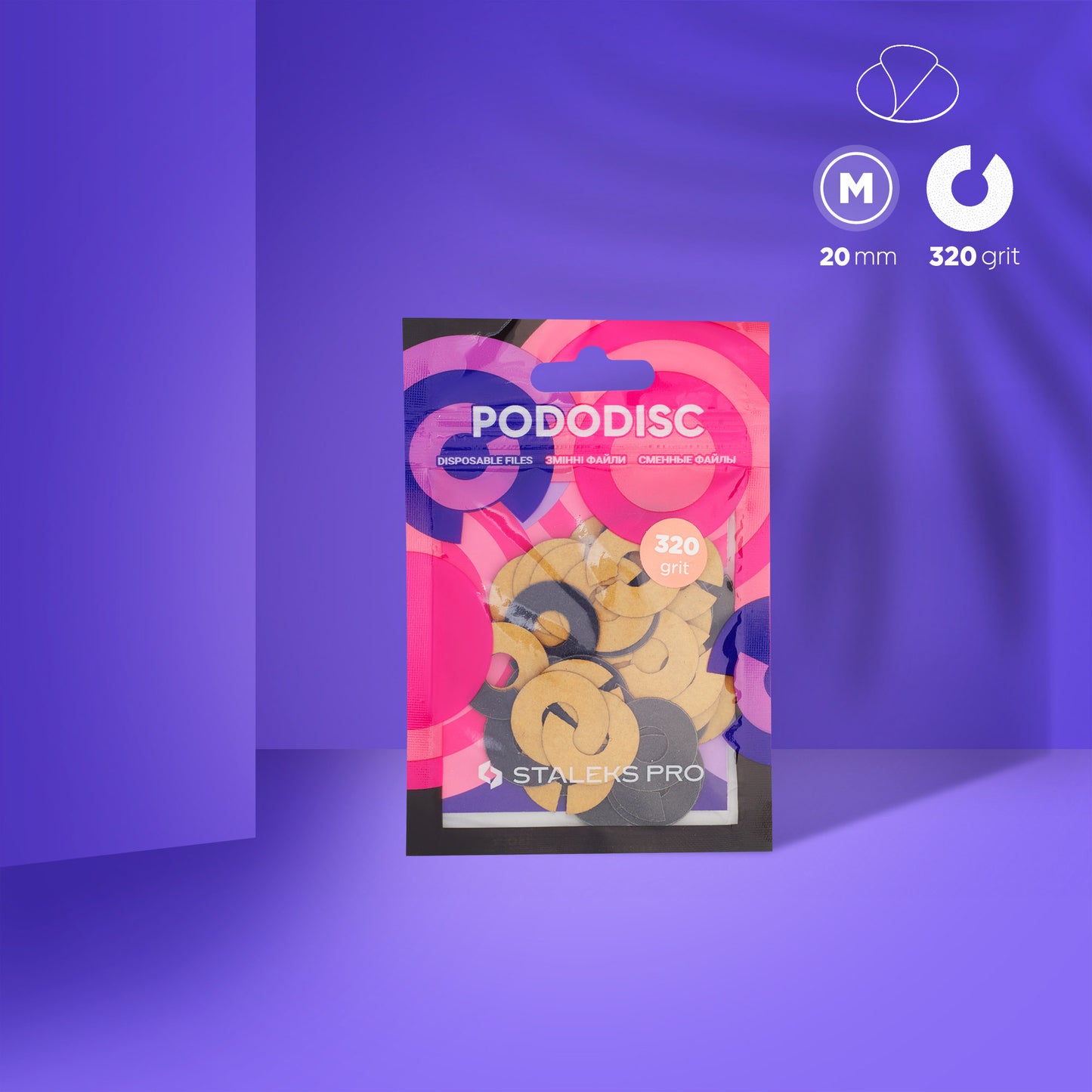 PODODISC UMBRELLA REFILL PADS FOR PEDICURE DISC M (ALL GRITS)