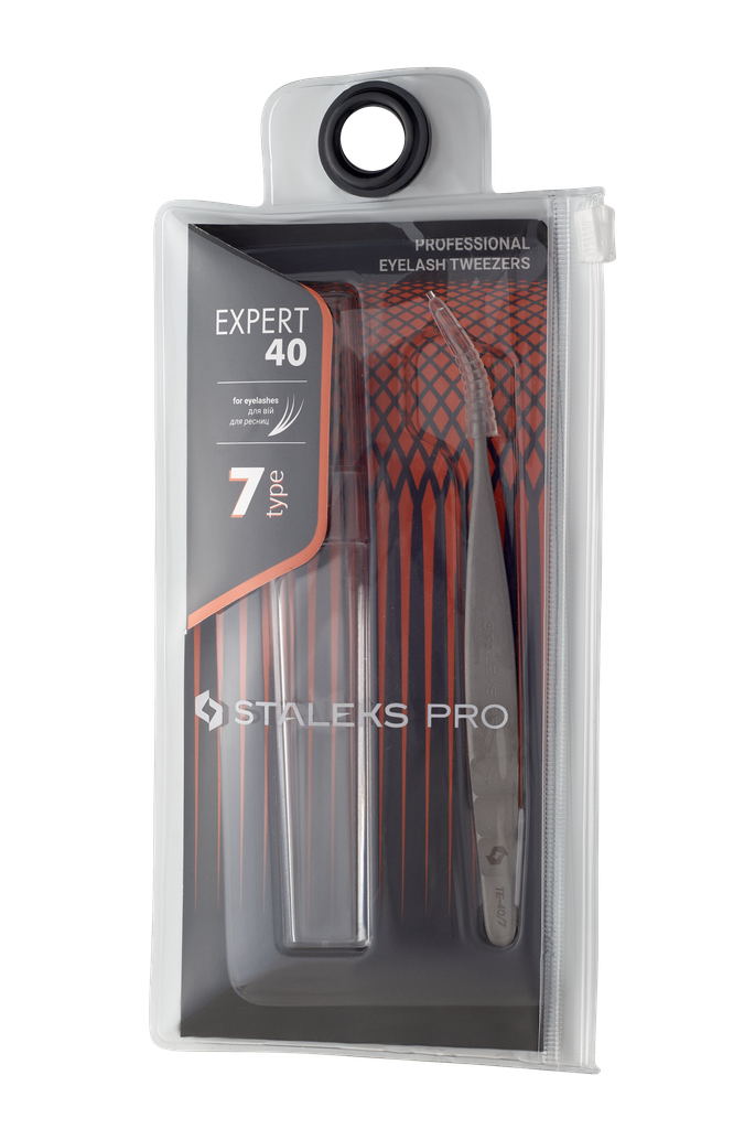 TE-40/7 PROFESSIONAL EYELASH TWEEZERS EXPERT 40 TYPE 7
