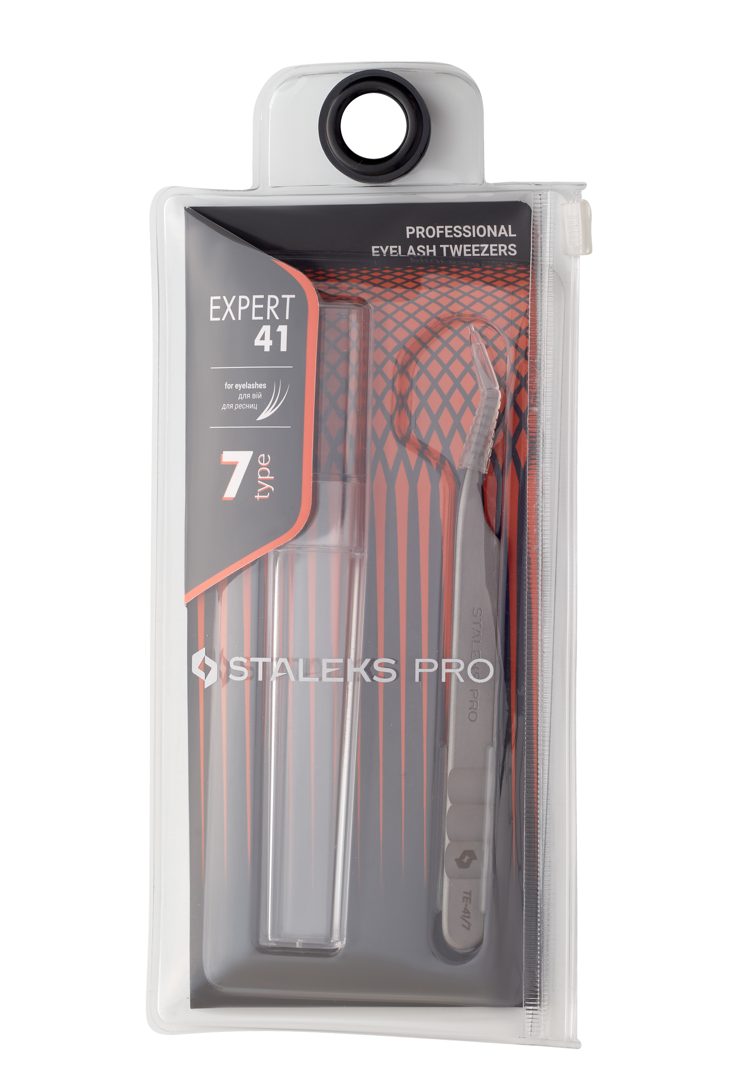 TE-41/7 PROFESSIONAL EYELASH TWEEZERS EXPERT 41 TYPE 7