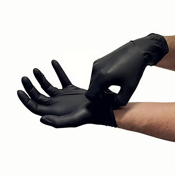 black gloves
