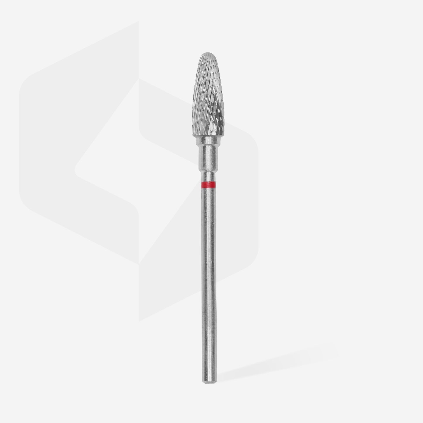 Carbide nail drill bit, “corn”, red, head diameter 5 mm/ working part 13 mm FT90R050/13