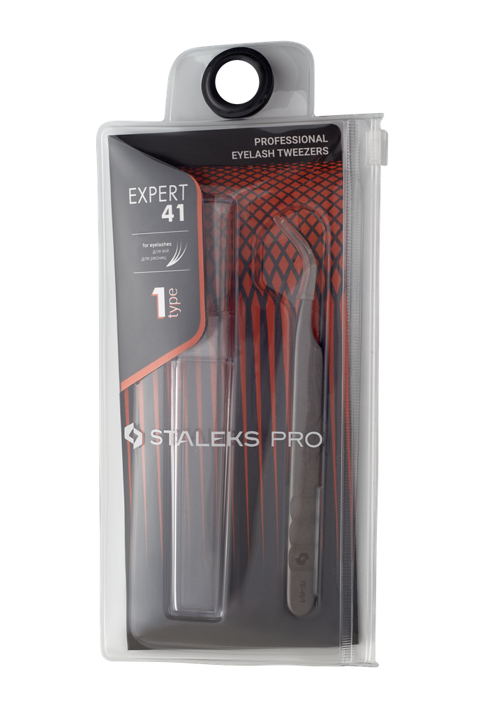TE-41/1 PROFESSIONAL EYELASH TWEEZERS EXPERT 41 TYPE 1