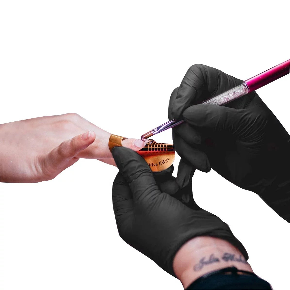 Nitrile Professional Gloves (3mil) Black S size (Box 100)