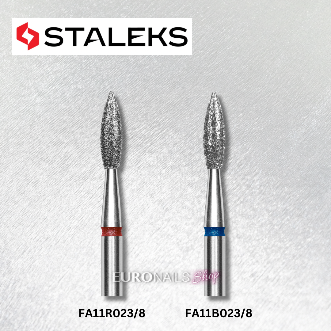 STALEKS BITS DIAMOND “POINTED FLAME” D-2.3 MM, L-8 MM, FA11_023/8 NEW!