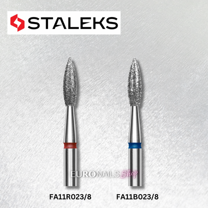 STALEKS BITS DIAMOND “POINTED FLAME” D-2.3 MM, L-8 MM, FA11_023/8 NEW!