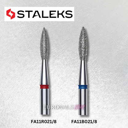 STALEKS BITS DIAMOND POINTED “FLAME” D-2.1 MM, L-8 MM FA11_021/8