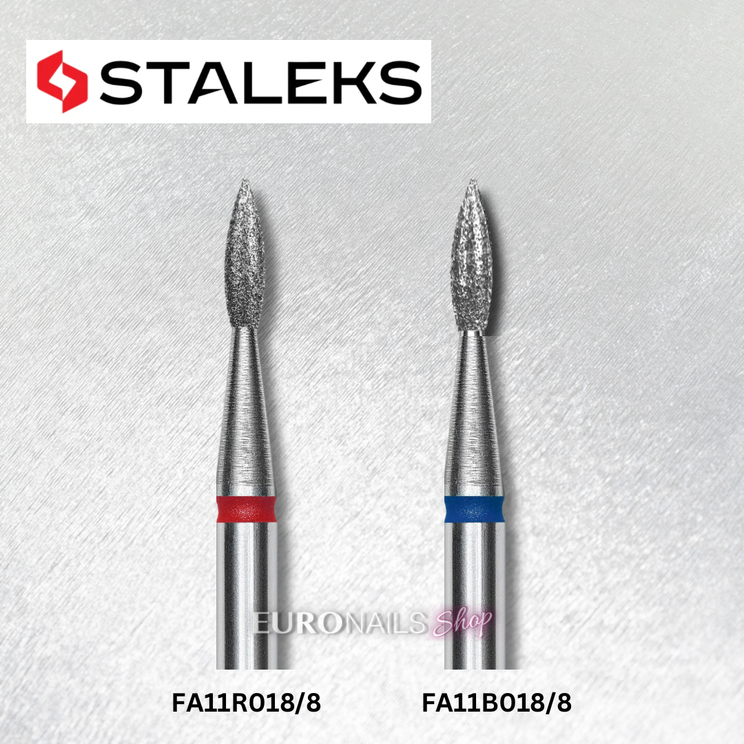 STALEKS BITS DIAMOND “POINTED FLAME” D-1.8 MM, L-8 MM FA11_018/8 NEW!
