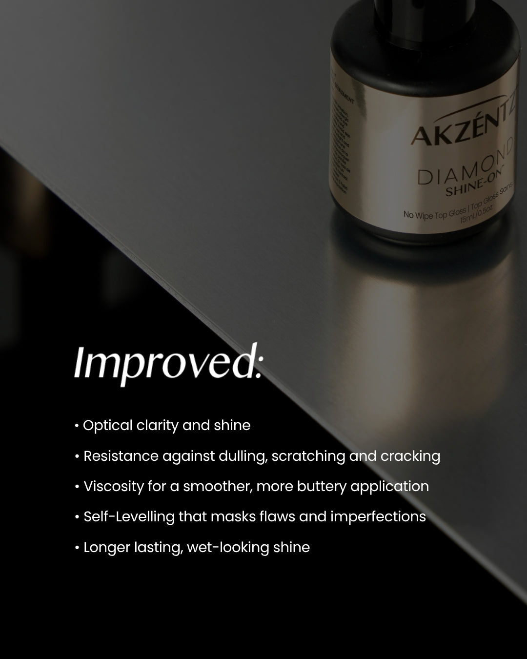 TOP COAT SHINE-ON DIAMOND (NO WIPE) 15ml
