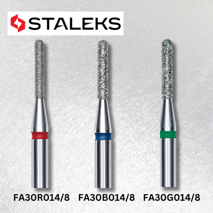 STALEKS BITS DIAMOND ROUNDED “CYLINDER” D-1.4 MM, L-8 MM FA30_014/8