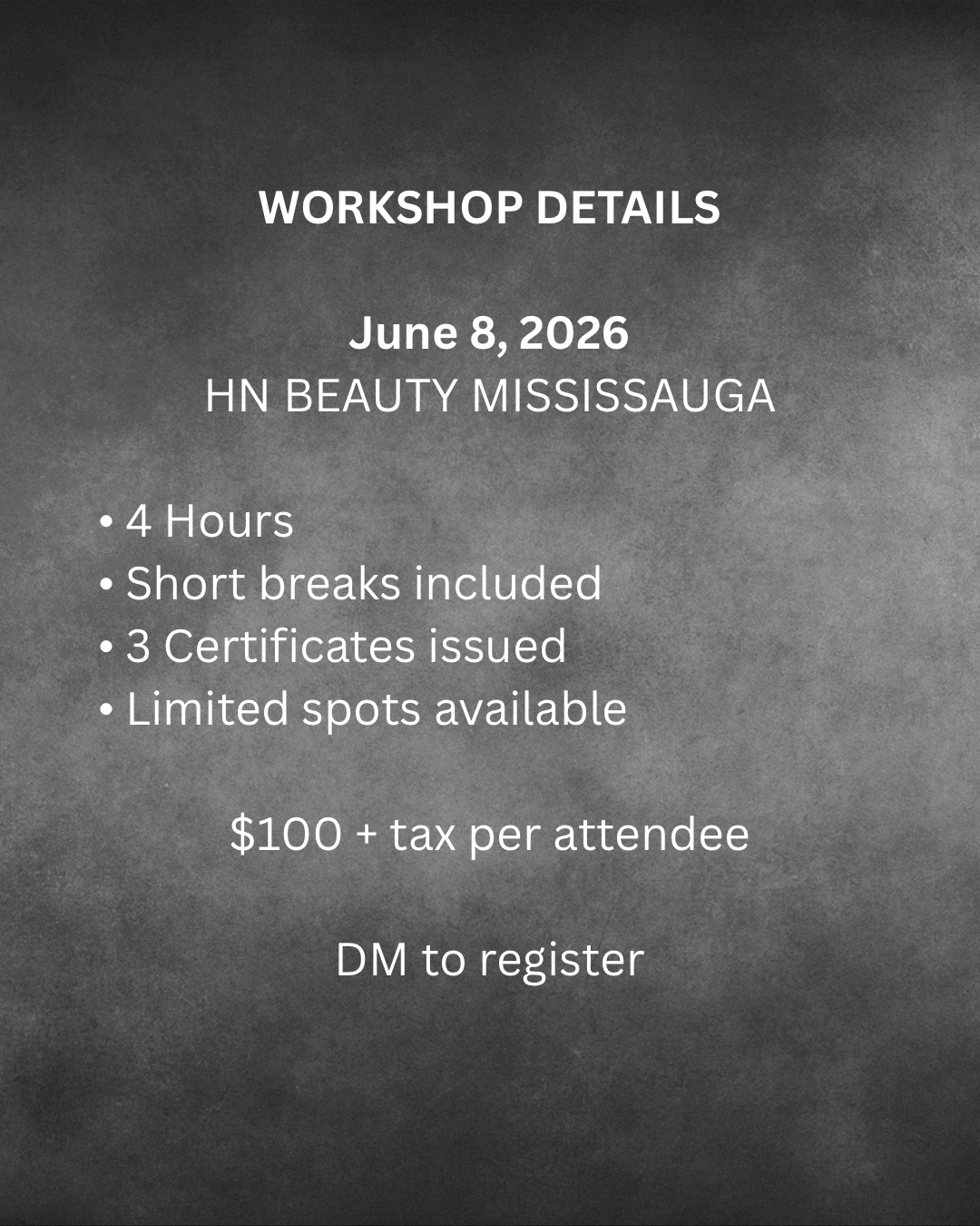 NAIL SALON 3 in 1 WORKSHOP DAY