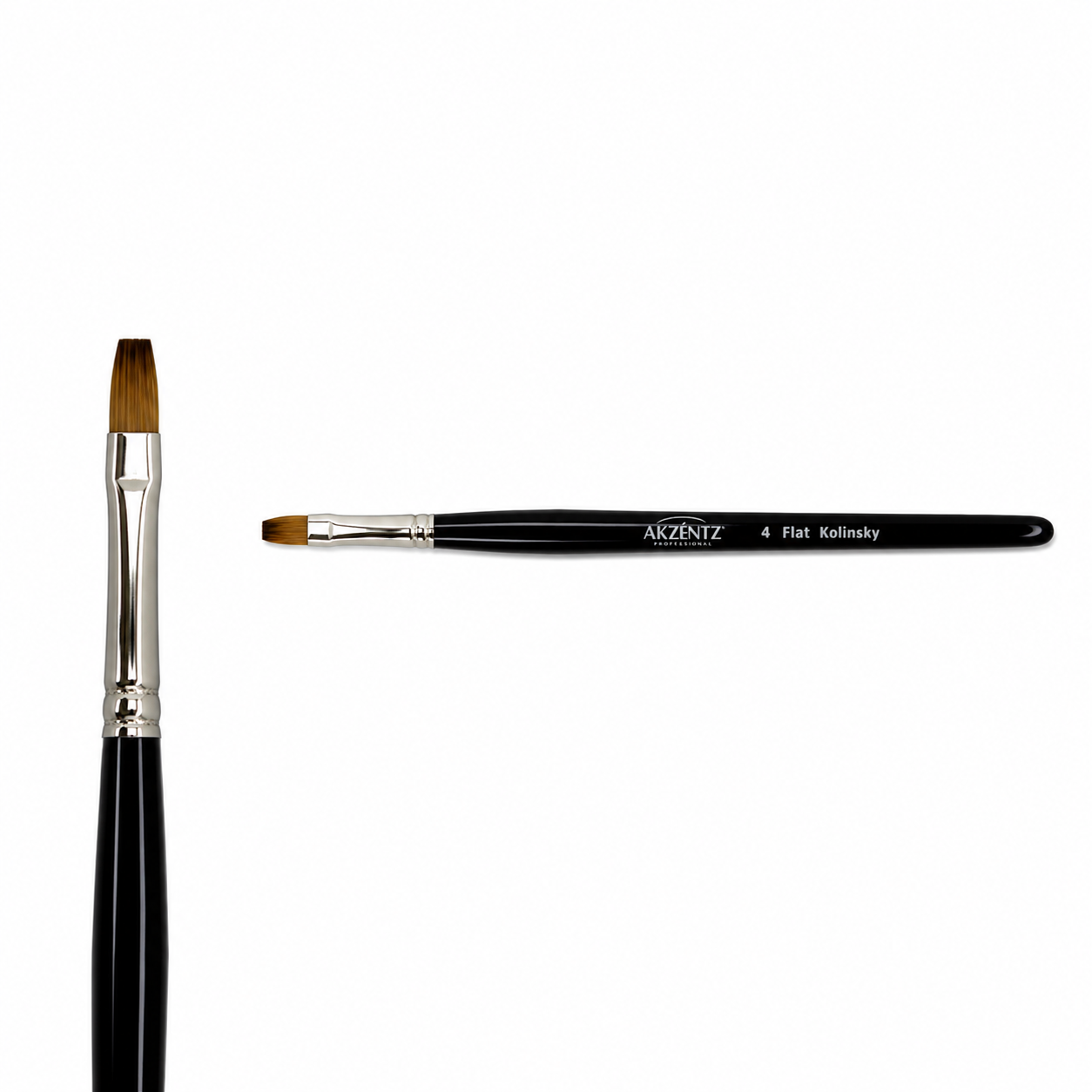 . AKZENTZ DELUXE #4 SMALL FLAT BRUSH