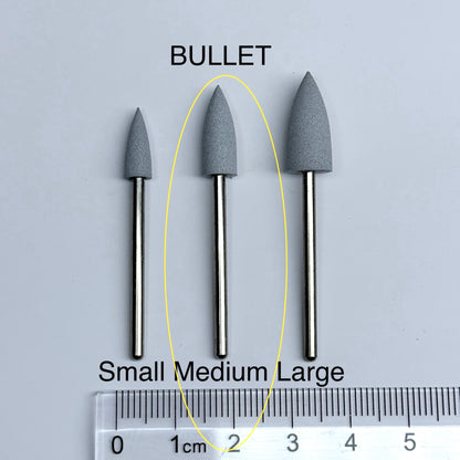 SILICONE BIT FOR SKIN POLISHING - BULLET MEDIUM