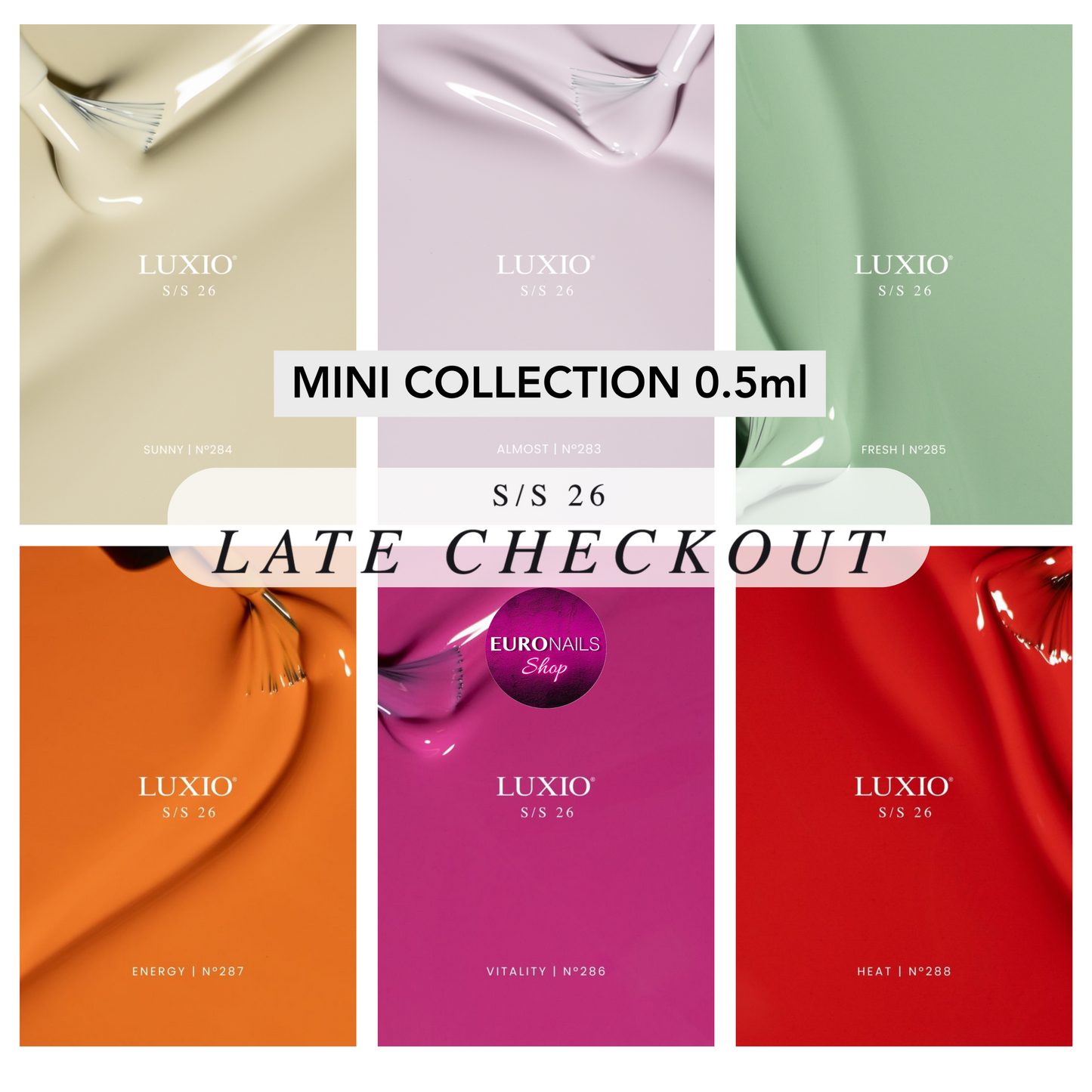 COLOUR COLLECTIONS: LUXIO® S/S 26 "LATE CHECKOUT" - MINI SIZE - NEW