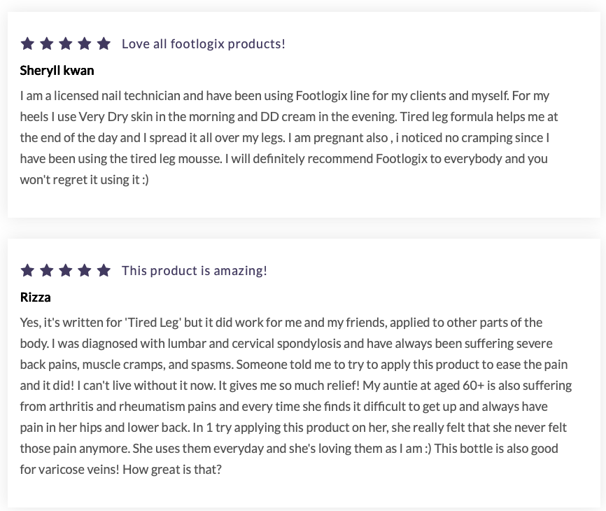 FOOTLOGIX® TIRED LEG FORMULA