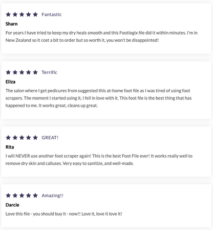 FOOTLOGIX ® "AT HOME" FOOT FILE