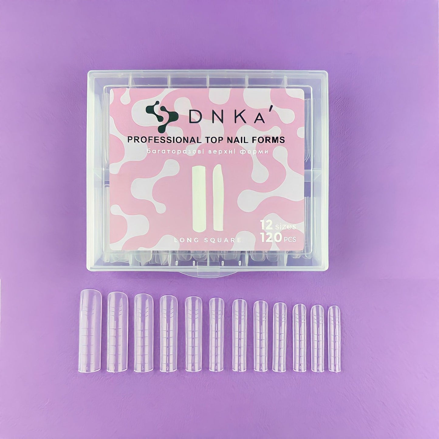 DNKa' Top Nail Forms Long Square DNKa, 120pcs