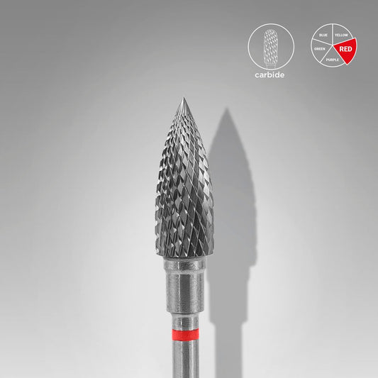 Carbide nail drill bit flame red EXPERT head diameter 5 mm / working part 13,5 mm FT10R050/13.5