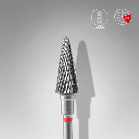 Carbide nail drill bit cone red EXPERT head diameter 6 mm / working part 14 mm FT71R060/14