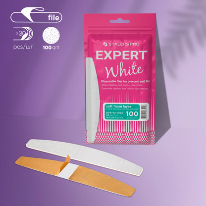 CRESCENT FILES - SOFT - STALEKS PRO EXPERT-40 - 100 grit - 30 PCS/PACK)