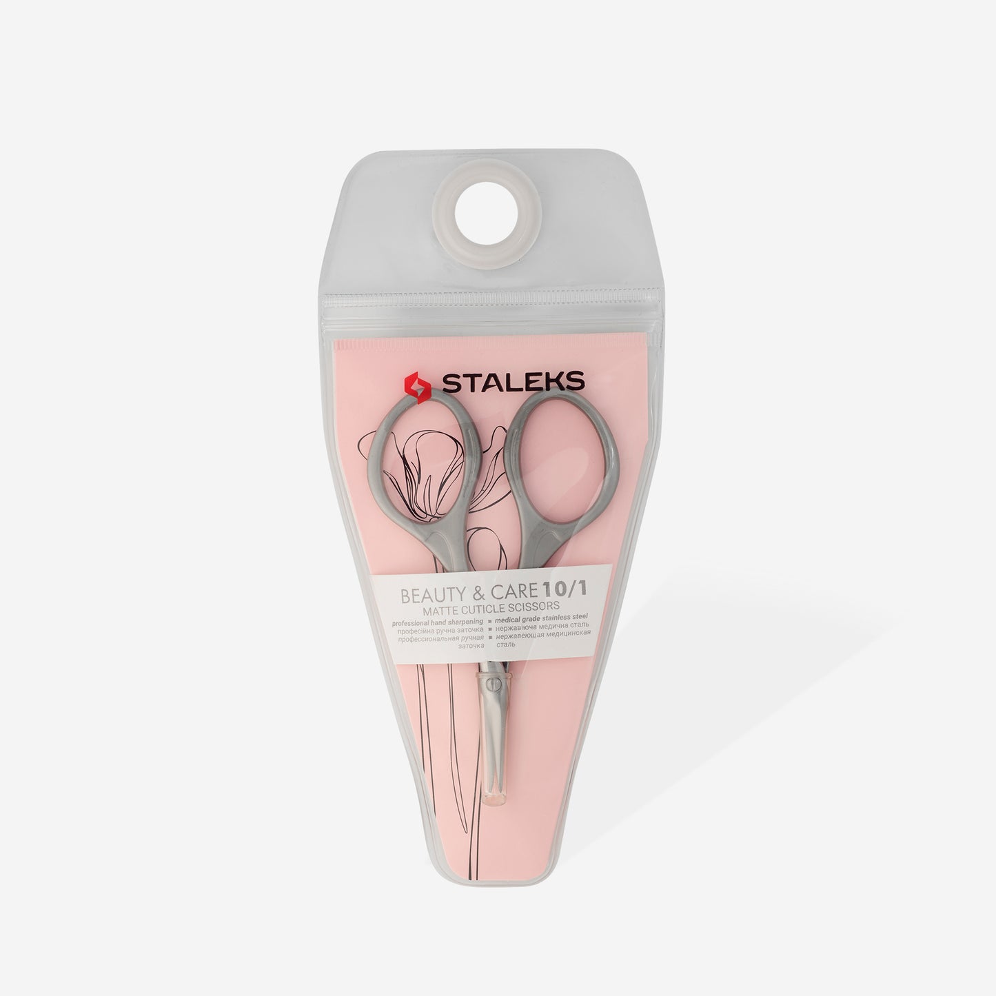 Matte cuticle scissors BEAUTY & CARE 10 TYPE 1