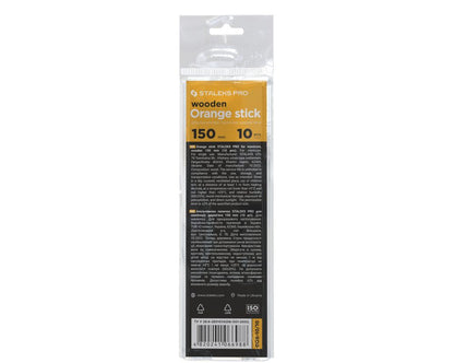 Orange wood stick STALEKS PRO 150 mm (10 pcs)