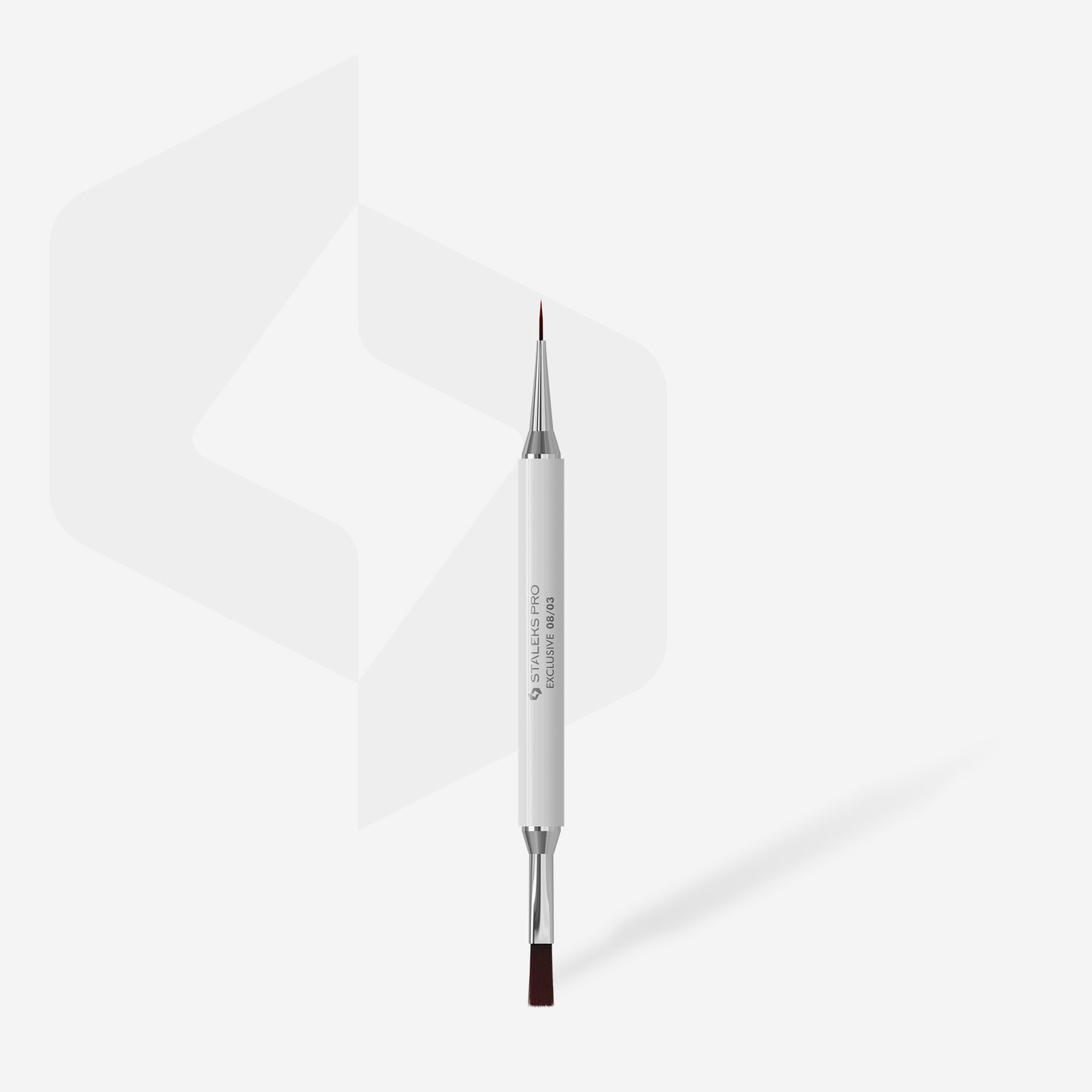 STALEKS EXCLUSIVE 08/03 Double-ended gel brush 10 mm / liner 10 mm NEW!