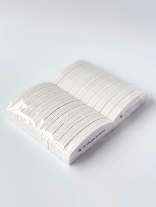 WHITE DISPOSABLE GRINDING BUFF CRESCENT MINI EXPERT 41 100/180 GRIT (20 PCS)