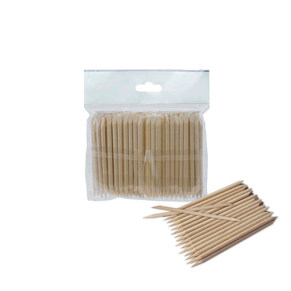 Orange wood stick STALEKS PRO 75 mm (100 pcs)