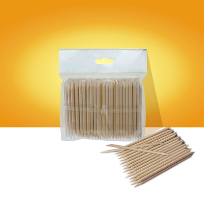 Orange wood stick STALEKS PRO 75 mm (100 pcs)