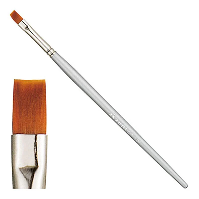 AKZENTZ GEL BRUSH #106 CLASSIC FLAT/SQUARE