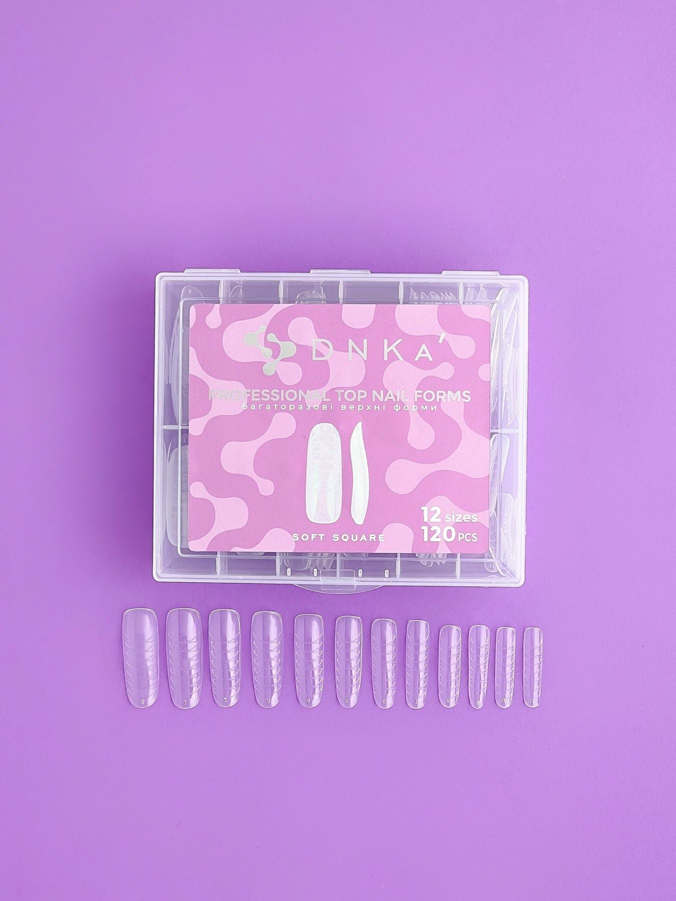 DNKa' Top Nail Forms Soft Square DNKa, 120pcs