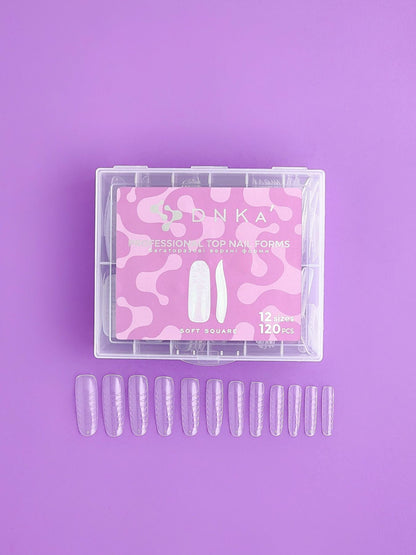 DNKa' Top Nail Forms Soft Square DNKa, 120pcs