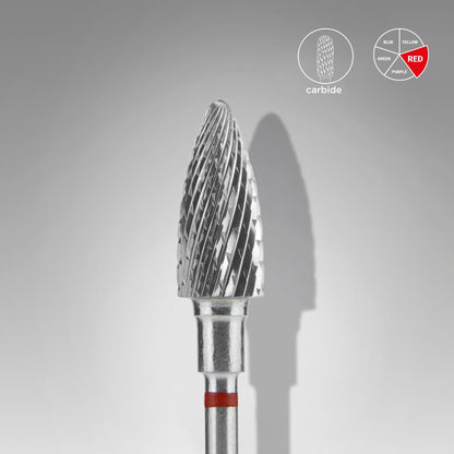Carbide nail drill bit pine cone red EXPERT head diameter 6 mm / working part 14 mm FT110R060/14